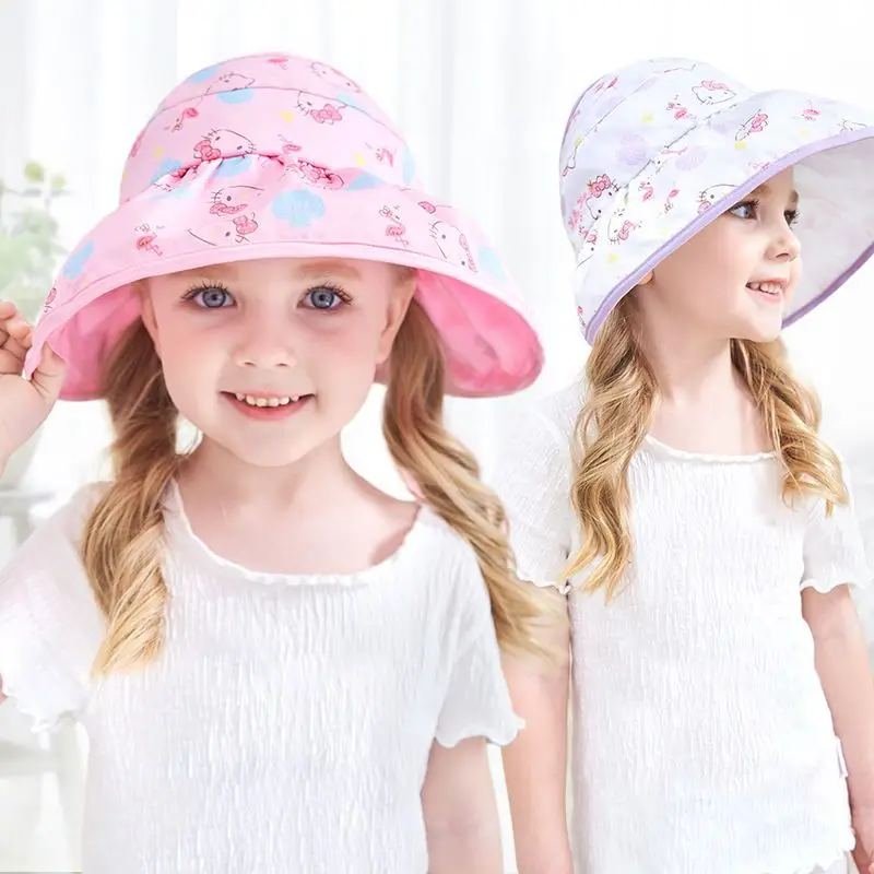 Kawaii Sanrio Cartoon Anime Hello Kitty Children's Sun Hat Large Brim Shade Foldable Anti-Uv Sunhat Princess Girl Gift Y2K
Kawaii Sanrio Cartoon Anime Hello Kitty Children's Sun Hat Large Brim Shade Foldable Anti-Uv Sunhat Princess Girl Gift Y2K