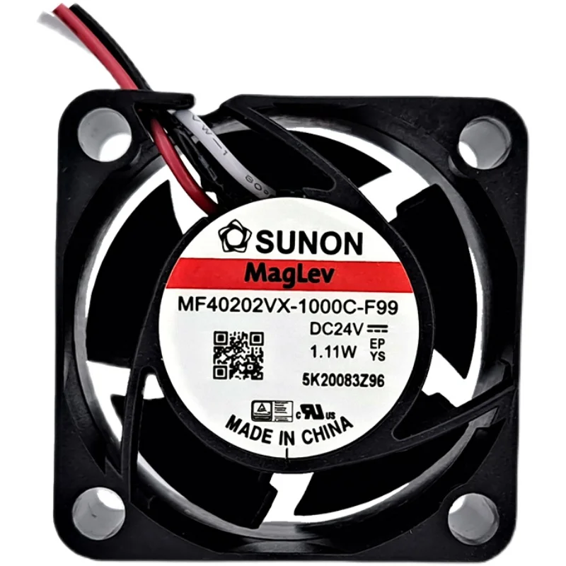 SUNON MF40202VX-1000C-F99 DC 24V 1.1W 40x40x20mm 3-Wire Server Cooling Fan
SUNON MF40202VX-1000C-F99 DC 24V 1.1W 40x40x20mm 3-Wire Server Cooling Fan