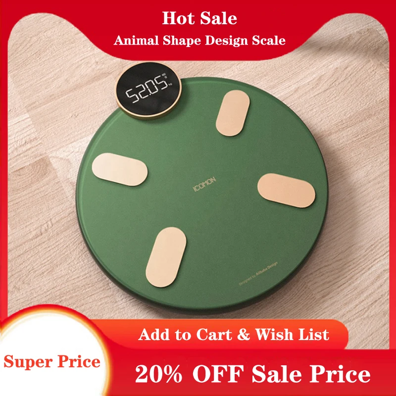 Animal Shape Design Scale 2022 New Cute Turtle Shape Body Fat Scale LED Digital Display Home Smart Weight Scale Child Kids Gift
Animal Shape Design Scale 2022 New Cute Turtle Shape Body Fat Scale LED Digital Display Home Smart Weight Scale Child Kids Gift
