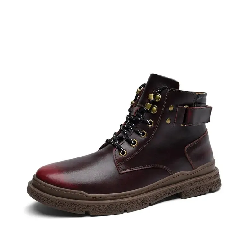 Benboy Fashion Trendy Martens Boots Outdoor Walking Casual Shoe man Boots For Winter Flat Ankle Boots cowhide Safety Boots 38-46
Benboy Fashion Trendy Martens Boots Outdoor Walking Casual Shoe man Boots For Winter Flat Ankle Boots cowhide Safety Boots 38-46