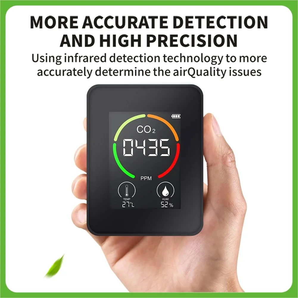 Three-in-One Semiconductor Carbon Dioxide Detector Air Quality Monitor CO2 Air Detector
Three-in-One Semiconductor Carbon Dioxide Detector Air Quality Monitor CO2 Air Detector