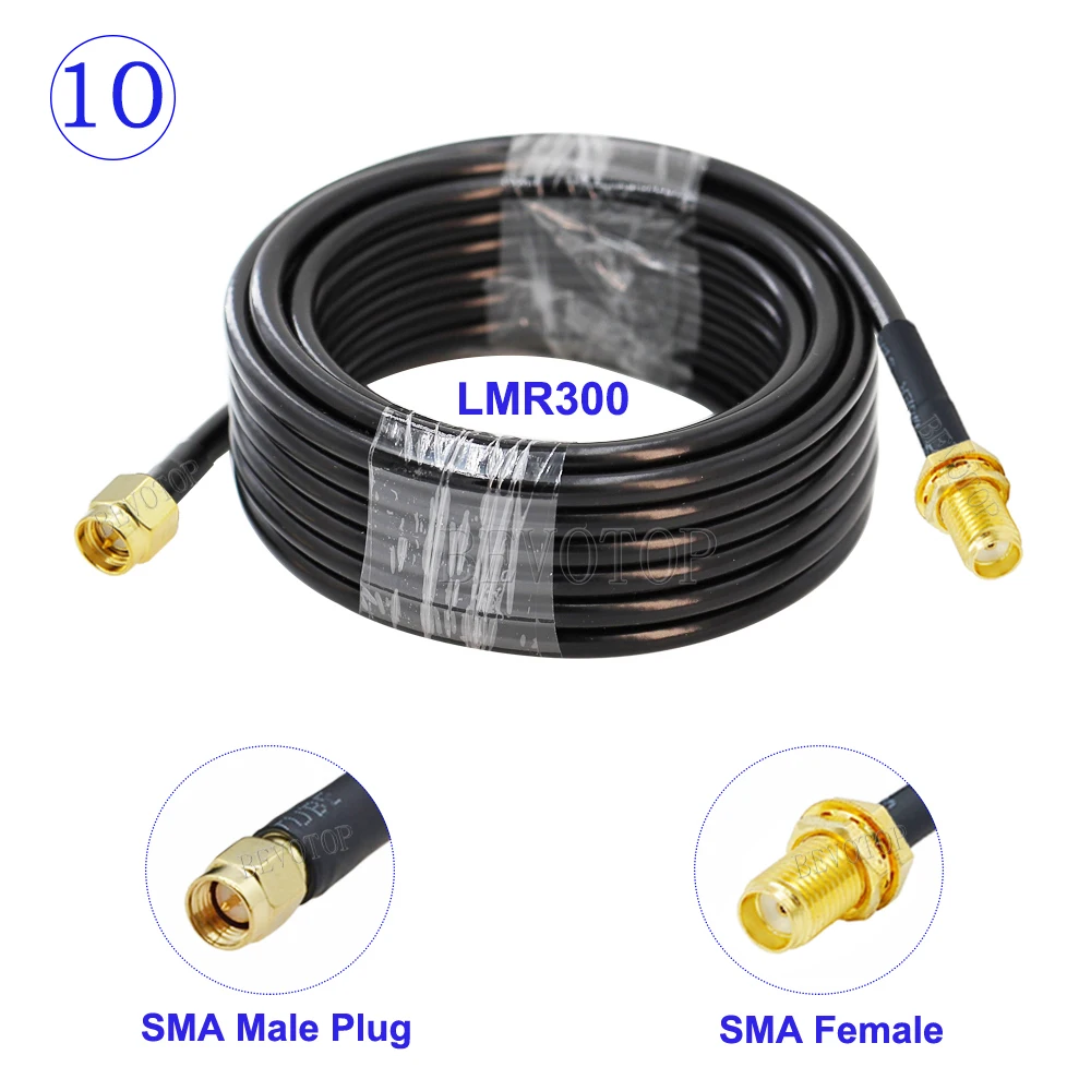 BEVOTOP Коаксиальный кабель LMR300 N-SMA 0,5 м
BEVOTOP Коаксиальный кабель LMR300 N-SMA 0,5 м