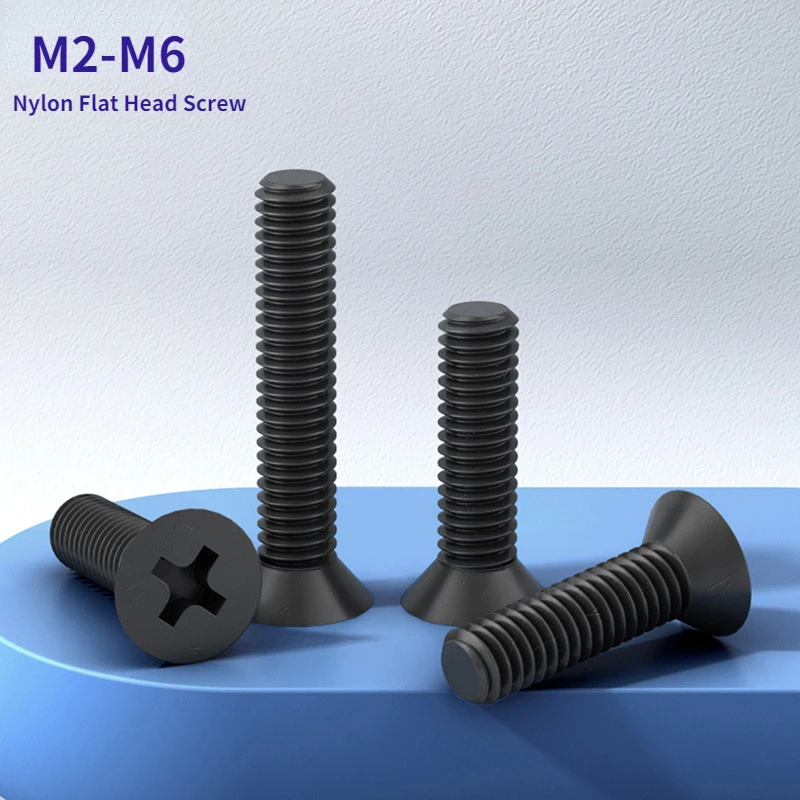 M2 M2.5 M3 M4 M5 M6 Black Nylon Flat Head Screw,Countersunk Head Cross Bolt Insulated Plastic Screw 4mm~40mm
M2 M2.5 M3 M4 M5 M6 Black Nylon Flat Head Screw,Countersunk Head Cross Bolt Insulated Plastic Screw 4mm~40mm