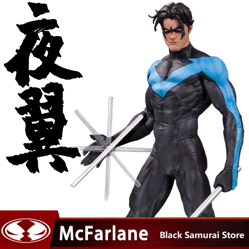 

McFarlane Direct DC comics Nightwing by Jim lee Designer Anime Action Figure 7.44 inch Collectible figurines Model Toys