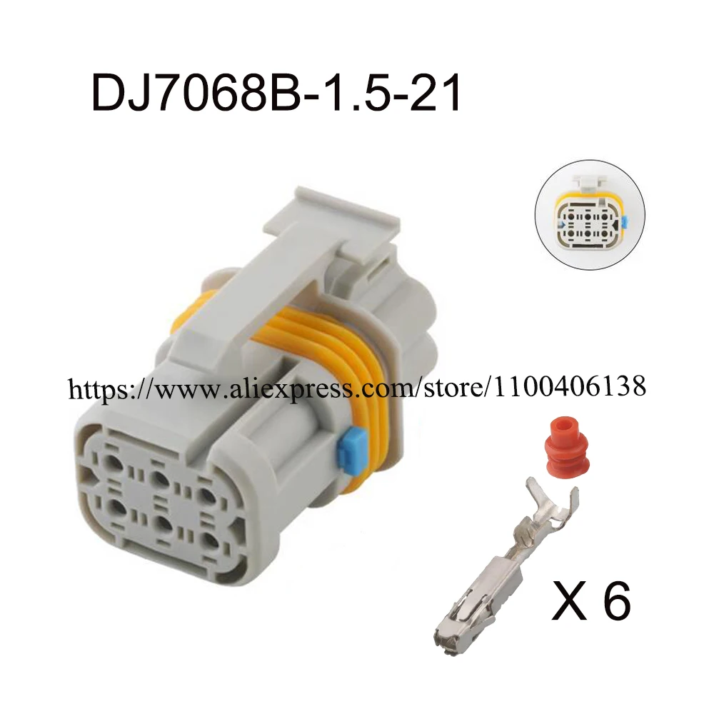 100 компл. DJ7068A-1.5-21 автомобильный Штекерный кабель Harnes 6 pin Автомобильный разъем водонепроницаемый штекер включает клеммы уплотнения
100 компл. DJ7068A-1.5-21 автомобильный Штекерный кабель Harnes 6 pin Автомобильный разъем водонепроницаемый штекер включает клеммы уплотнения