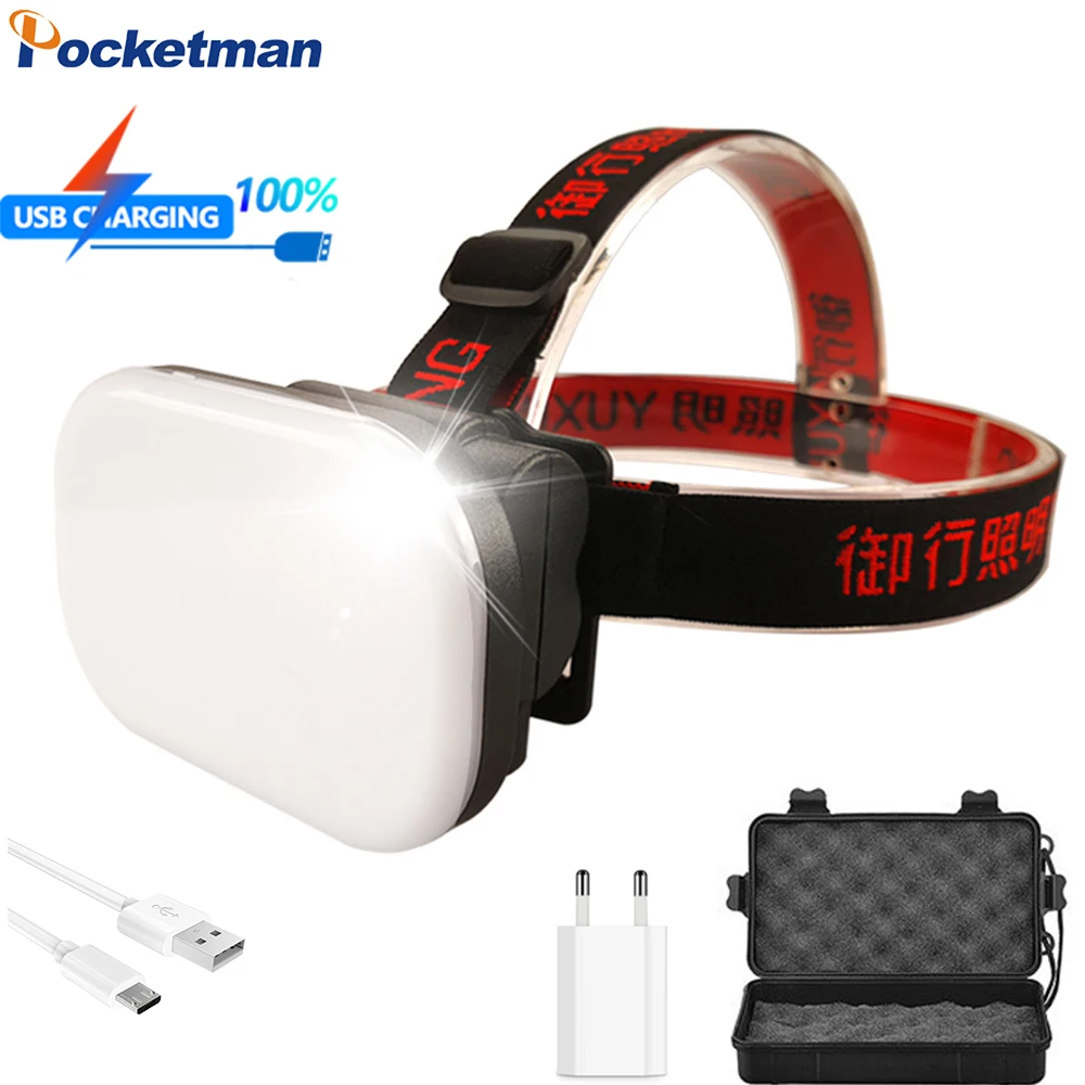 LED Ultra-bright Large-area Floodlight Headlamp Outdoor USB Rechargeable Headlight Waterproof Head Lamp for Camping Hiking
LED Ultra-bright Large-area Floodlight Headlamp Outdoor USB Rechargeable Headlight Waterproof Head Lamp for Camping Hiking