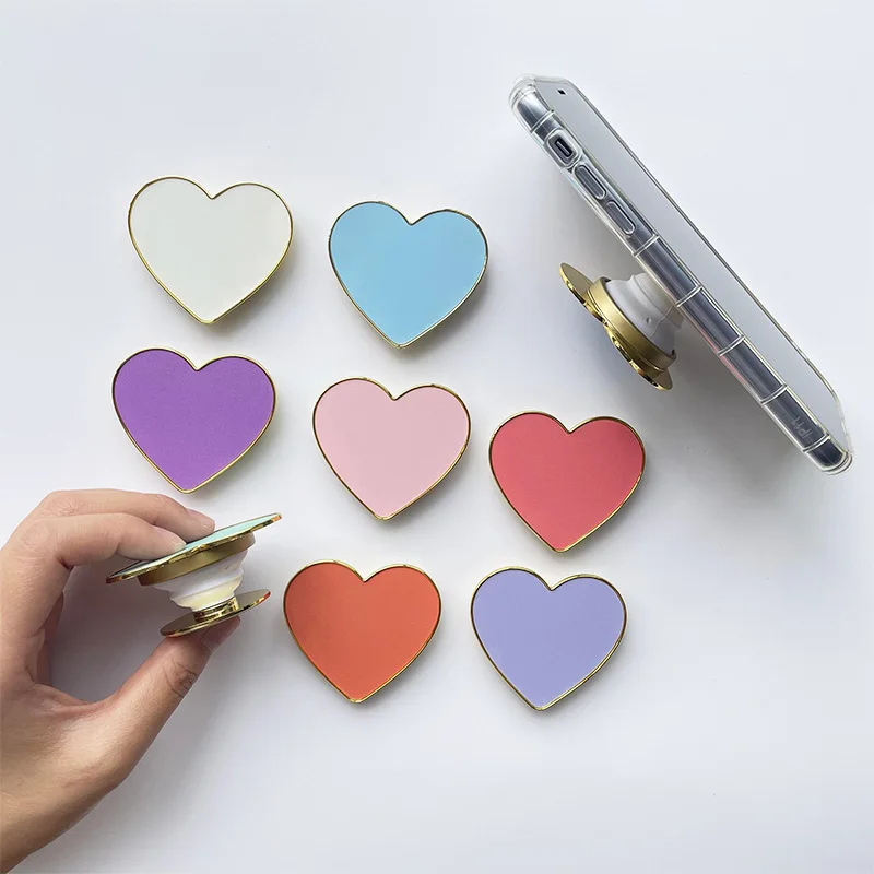 Ins creative bracket electroplating Phnom Penh gradient solid color love lazy telescopic phone stand holder 
Ins creative bracket electroplating Phnom Penh gradient solid color love lazy telescopic phone stand holder