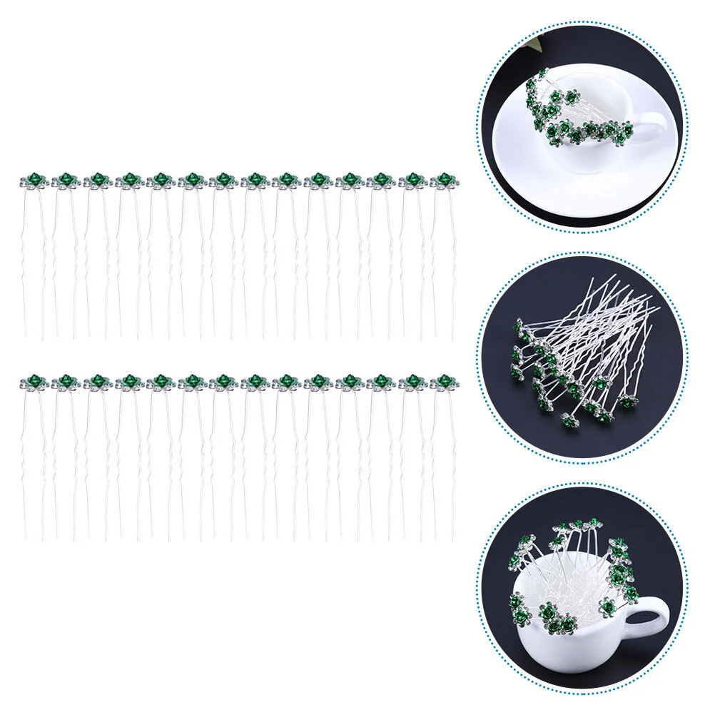 Flower Crystal Hair Accessories Women Rose Clips Decorative Pins Rhinestone Wedding Hairpins
Flower Crystal Hair Accessories Women Rose Clips Decorative Pins Rhinestone Wedding Hairpins