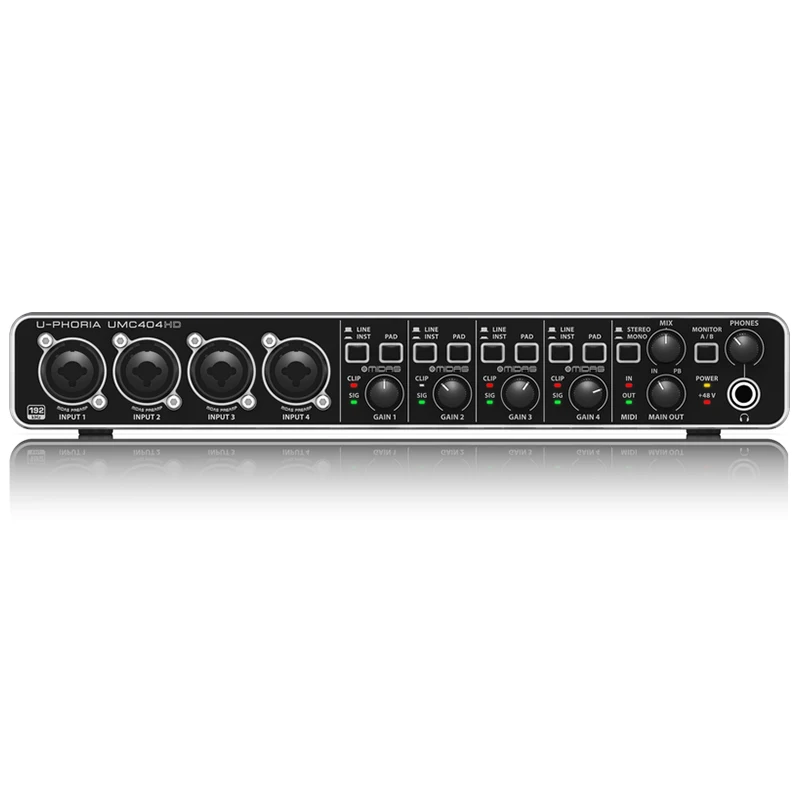 

For BEHRINGER UMC404HD Professional Studio-grade USB External Sound Card Recording Set Computer