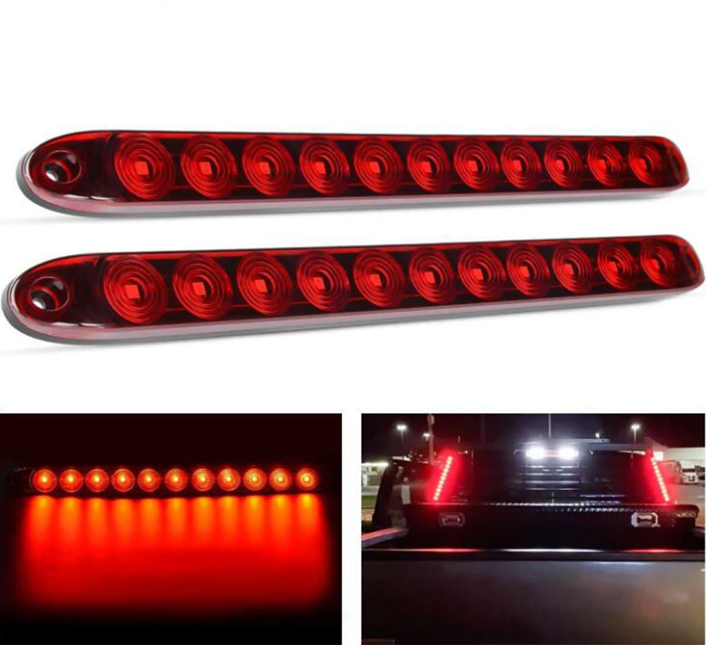 2PCS 16Inch 11LED Red/Amber Trailer Light Bar For Turn Signals Brake Light Truck 12V DC Long Pickup Truck Trailer Side Light
2PCS 16Inch 11LED Red/Amber Trailer Light Bar For Turn Signals Brake Light Truck 12V DC Long Pickup Truck Trailer Side Light