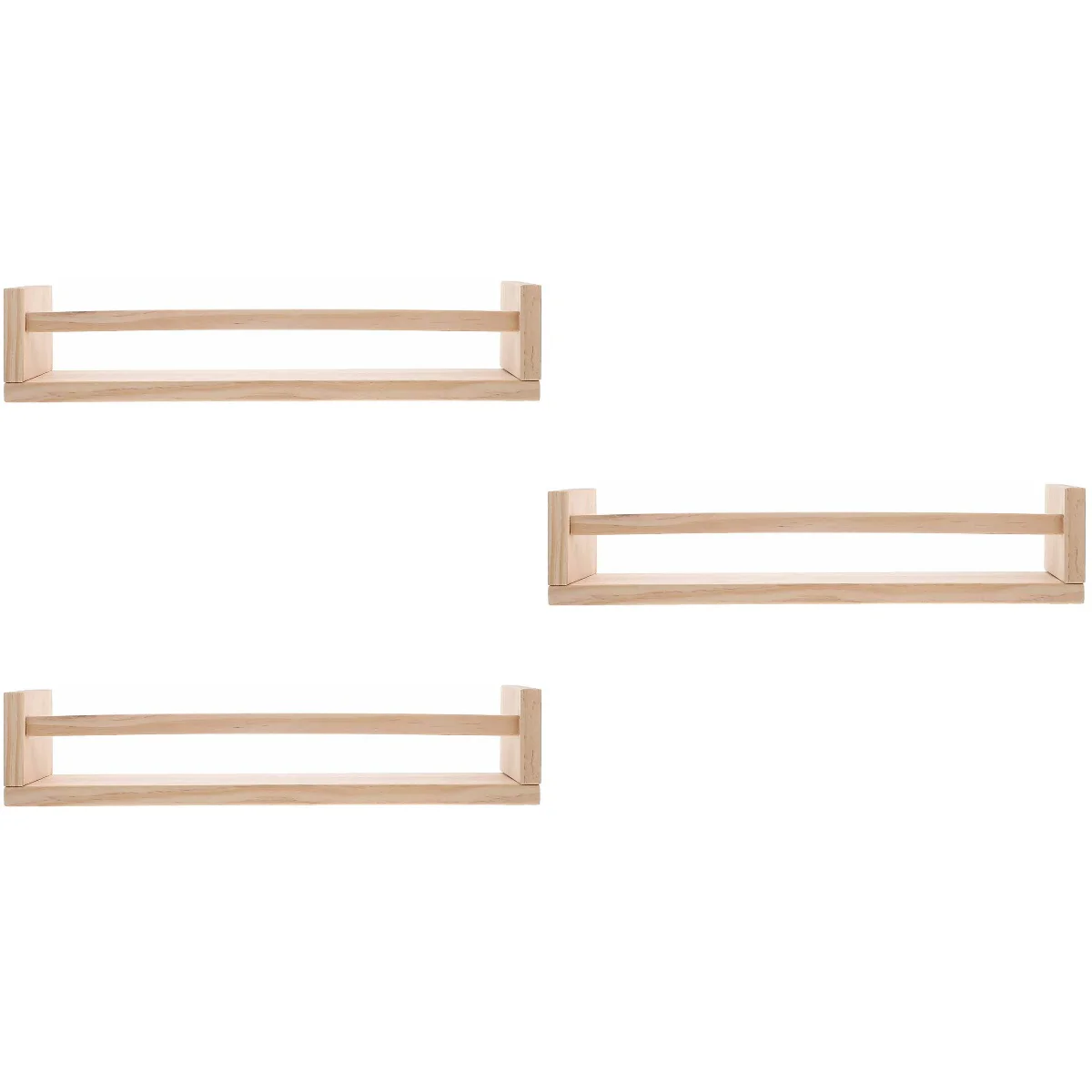 3 Sets Wooden Wall Stand Multi-function Wall Rack Wall Floating Shelf for Living Room
3 Sets Wooden Wall Stand Multi-function Wall Rack Wall Floating Shelf for Living Room