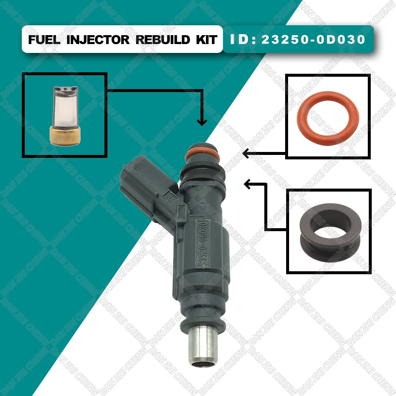 Fuel Injector Service Repair Kit Filters Orings Seals Grommets for Toyota Corolla ZZE12 E141 ZZE150 Avensis ZZT25 23250-0D030
Fuel Injector Service Repair Kit Filters Orings Seals Grommets for Toyota Corolla ZZE12 E141 ZZE150 Avensis ZZT25 23250-0D030