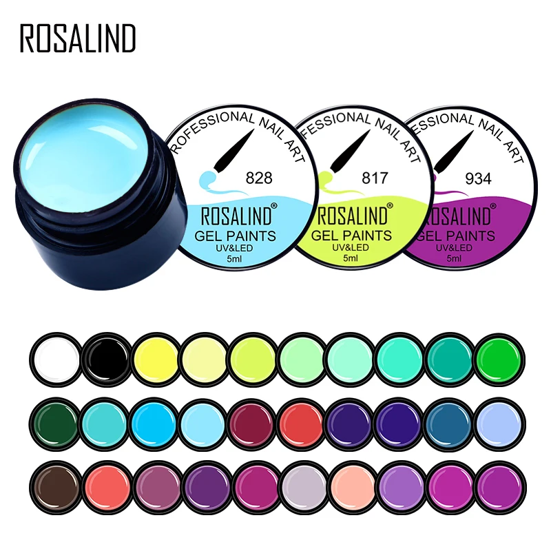 ROSALIND Painting Nail Gel Polish Semi Permanent Handicraft DIY Nails Art Decorations Varnish UV Nail Gel Painting Base Top 5ML
ROSALIND Painting Nail Gel Polish Semi Permanent Handicraft DIY Nails Art Decorations Varnish UV Nail Gel Painting Base Top 5ML