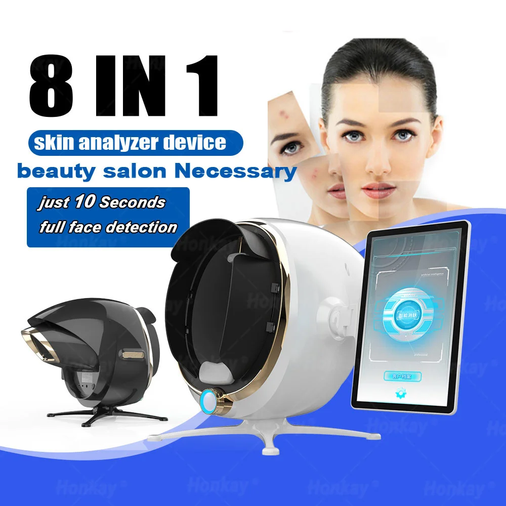 Portable 3d AI Face Skin Diagnostics Analyzer Facial Tester Scanner Magic Face Mirror Device Skin Analysis Machine Skin Analyzer
Portable 3d AI Face Skin Diagnostics Analyzer Facial Tester Scanner Magic Face Mirror Device Skin Analysis Machine Skin Analyzer