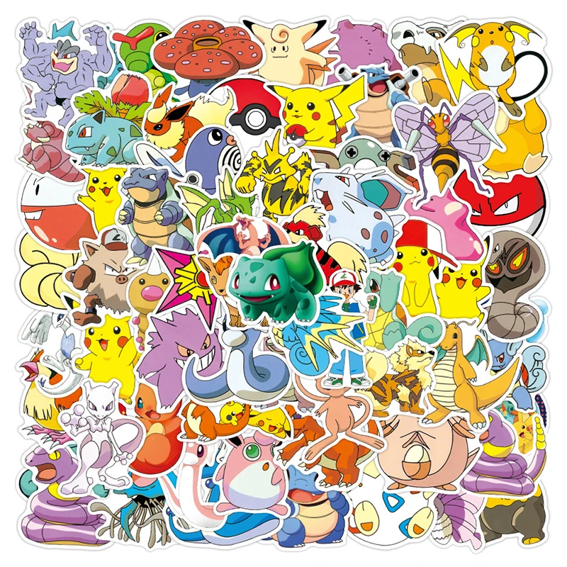 50/80/100pcs Kawaii Pokemon Pikachu Cartoon Waterproof Laptop DIY Guitar Motorcycle Luggage Graffiti Anime Cute Kids Sticker
50/80/100pcs Kawaii Pokemon Pikachu Cartoon Waterproof Laptop DIY Guitar Motorcycle Luggage Graffiti Anime Cute Kids Sticker