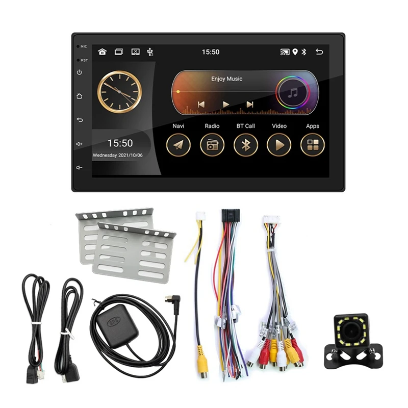 Автомагнитола Carplay, 2 + 32 ГБ, 7-дюймовый сенсорный экран, Bluetooth,FM-приемник, камера, зеркальная связь, GPS
Автомагнитола Carplay, 2 + 32 ГБ, 7-дюймовый сенсорный экран, Bluetooth,FM-приемник, камера, зеркальная связь, GPS