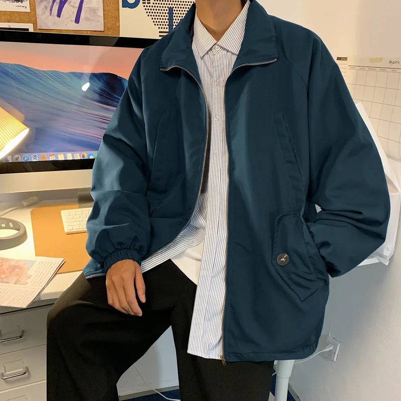 2022 Autumn New Fashion Solid Color Cardigan Jacket Men Comfortable Casual Loose Jacket Boutique Clothing Simple Style
2022 Autumn New Fashion Solid Color Cardigan Jacket Men Comfortable Casual Loose Jacket Boutique Clothing Simple Style