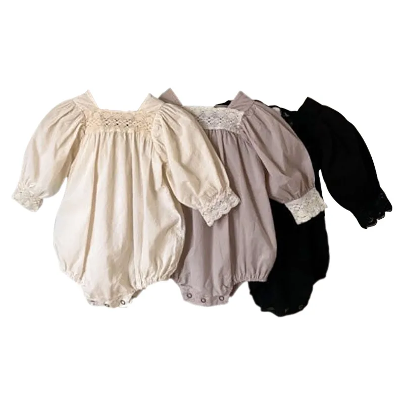 Baby Bodysuit Lace Collar Bubble Sleeve Clothes 2022 Spring Newborn Clothes 0-2T Girl One Piece Clothes
Baby Bodysuit Lace Collar Bubble Sleeve Clothes 2022 Spring Newborn Clothes 0-2T Girl One Piece Clothes