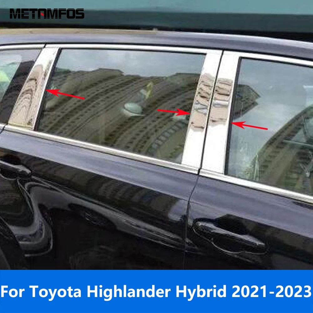 Гибридная накладка на стойку для Toyota Highlander 2021 2022 2023 
Гибридная накладка на стойку для Toyota Highlander 2021 2022 2023