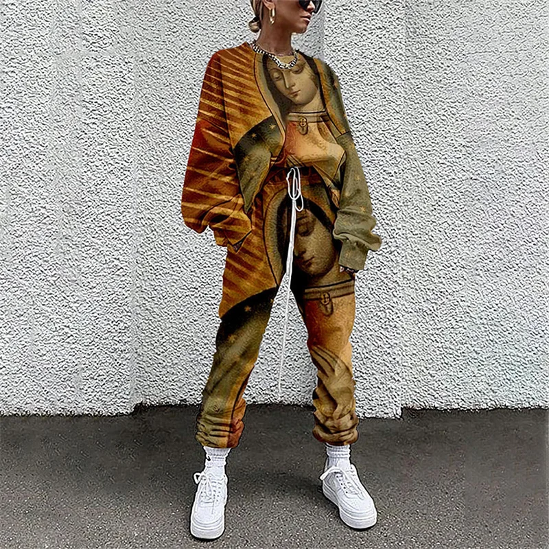 Spring Autumn Women Tracksuit 2 Piece Set Long Sleeve Casual Suit Clothes Print Comfortable Simple Style
Spring Autumn Women Tracksuit 2 Piece Set Long Sleeve Casual Suit Clothes Print Comfortable Simple Style