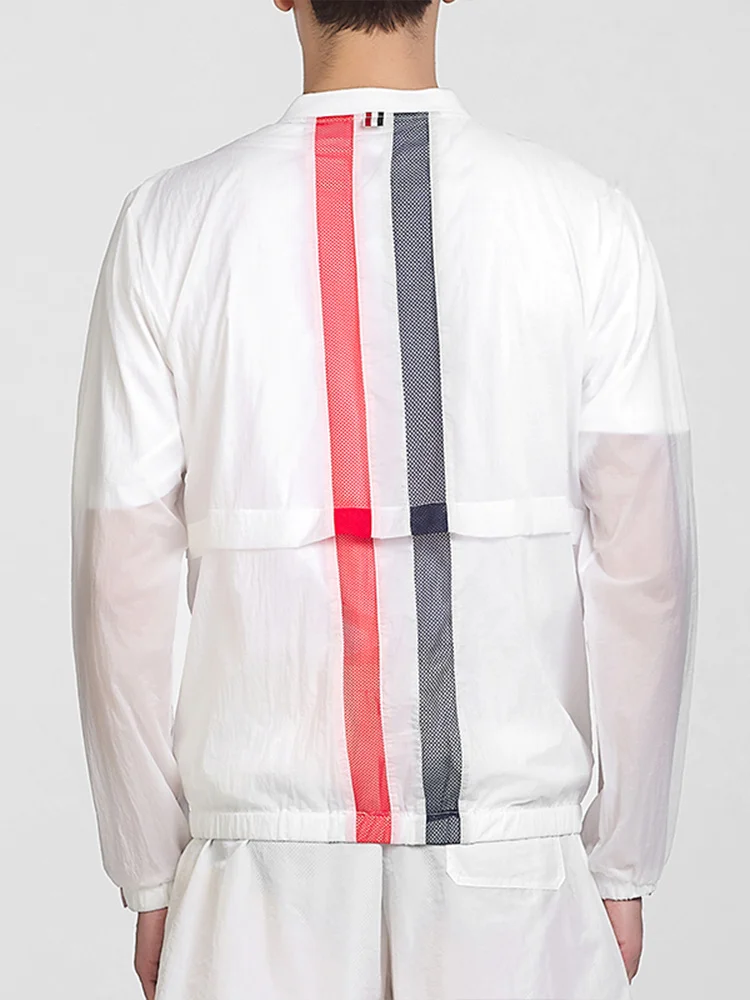 THOM TB Jacket Summer Windbreak Fashion Brand Men's Clothing Engineered Center Back Stripe Hooded UV Sun-Proof Jackets
THOM TB Jacket Summer Windbreak Fashion Brand Men's Clothing Engineered Center Back Stripe Hooded UV Sun-Proof Jackets
