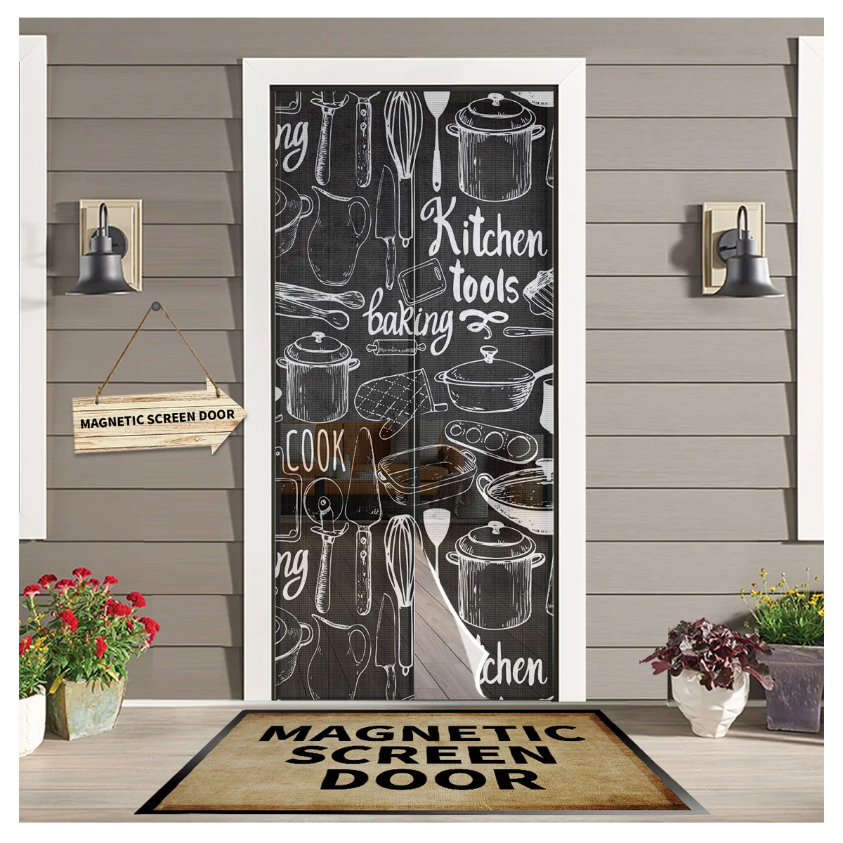 Wood Grain Fork Spoon Retro Sheer Door Curtain Mosquito-proof Bedroom Magnetic Hanging Curtains Window Screen Gauze Door Curtain
Wood Grain Fork Spoon Retro Sheer Door Curtain Mosquito-proof Bedroom Magnetic Hanging Curtains Window Screen Gauze Door Curtain