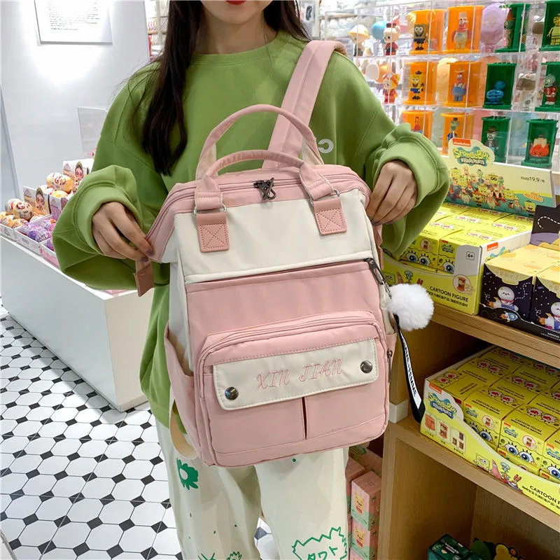 2022 New Waterproof Nylon Women Backpacks School Bags for Teenage Girls Laptop Travel Backpacks Student Book Bags Lady Back Pack 
2022 New Waterproof Nylon Women Backpacks School Bags for Teenage Girls Laptop Travel Backpacks Student Book Bags Lady Back Pack