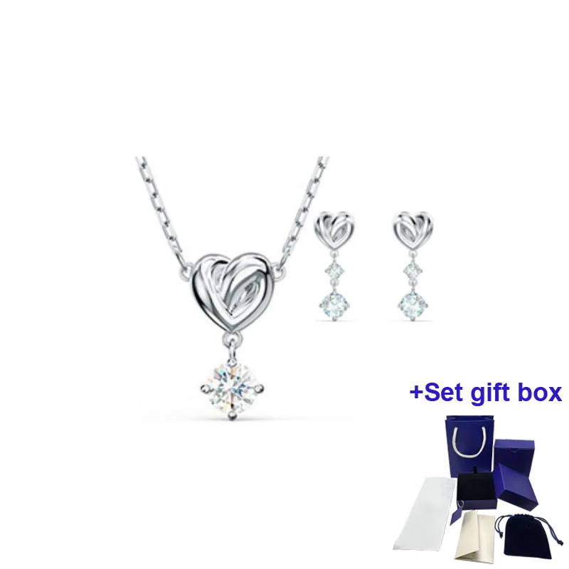 S Silver Heart High Quality Jewelry Necklace Earrings Set, The First Choice for Holiday Gifts To Express Your Heart
S Silver Heart High Quality Jewelry Necklace Earrings Set, The First Choice for Holiday Gifts To Express Your Heart