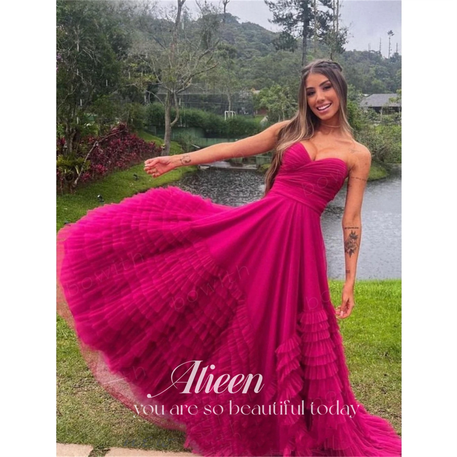 Aileen Elegant Hot Pink فساتين مناسبة رسمية Sweetheart Multilayer Prom Dress 2023 Sexy Strapless A-line Tulle Vestidos De Noche
Aileen Elegant Hot Pink فساتين مناسبة رسمية Sweetheart Multilayer Prom Dress 2023 Sexy Strapless A-line Tulle Vestidos De Noche