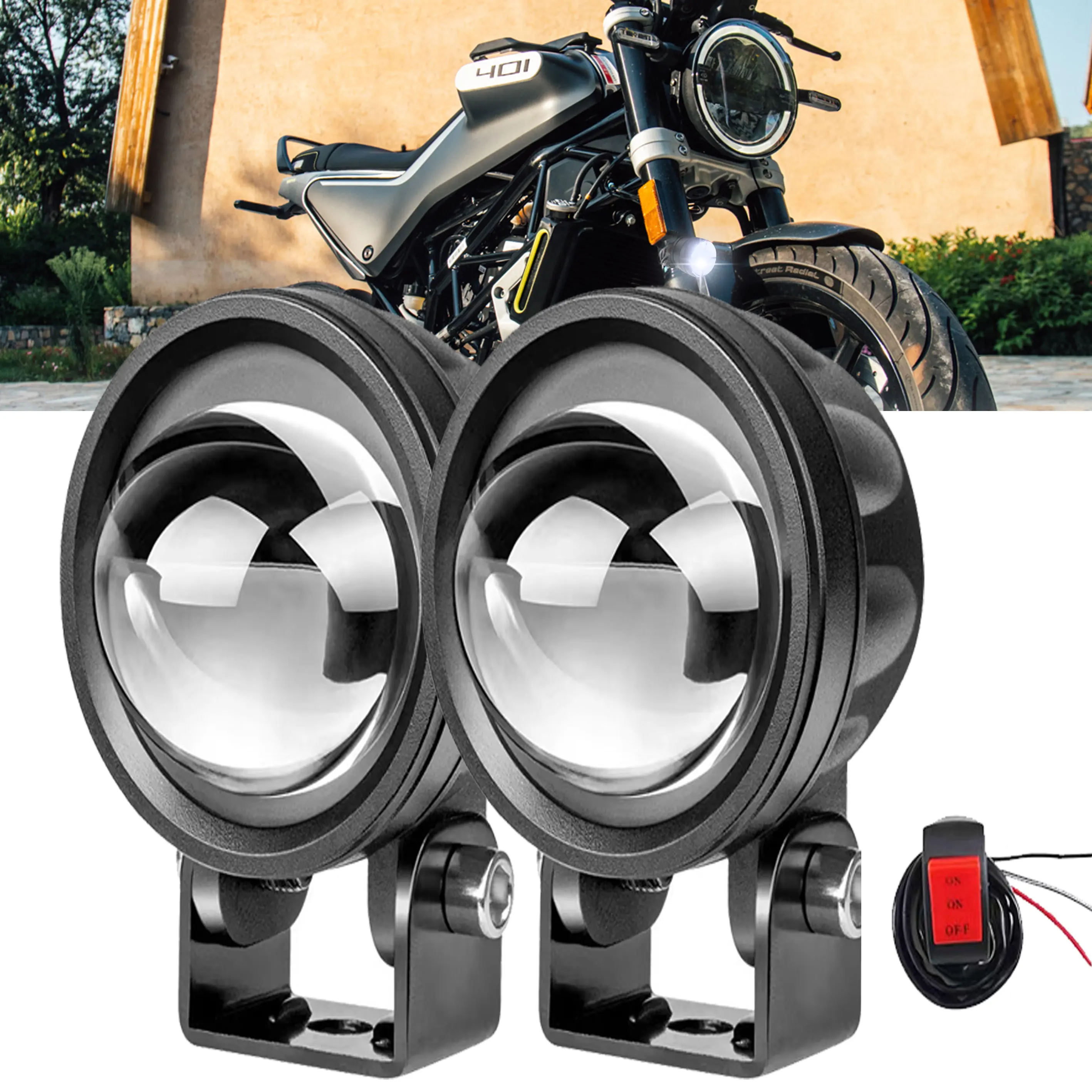 Auxiliary Light Mini Dual Color Led Spotlights Len Working Fog Lamp12V 24V for Electric Motorcycle 4x4 Off Road Accessories
Auxiliary Light Mini Dual Color Led Spotlights Len Working Fog Lamp12V 24V for Electric Motorcycle 4x4 Off Road Accessories