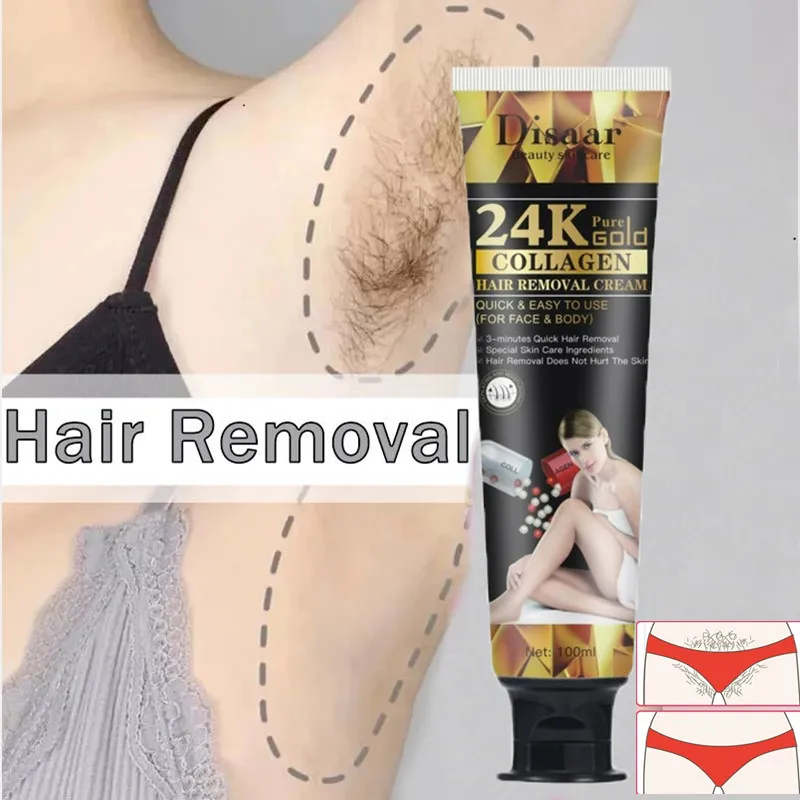 100ml 24K Collagen Hair Removal Cream Hair Growth Inhibitor Natural Painless Permanent Hair Removal Cream Skin Care Products
100ml 24K Collagen Hair Removal Cream Hair Growth Inhibitor Natural Painless Permanent Hair Removal Cream Skin Care Products