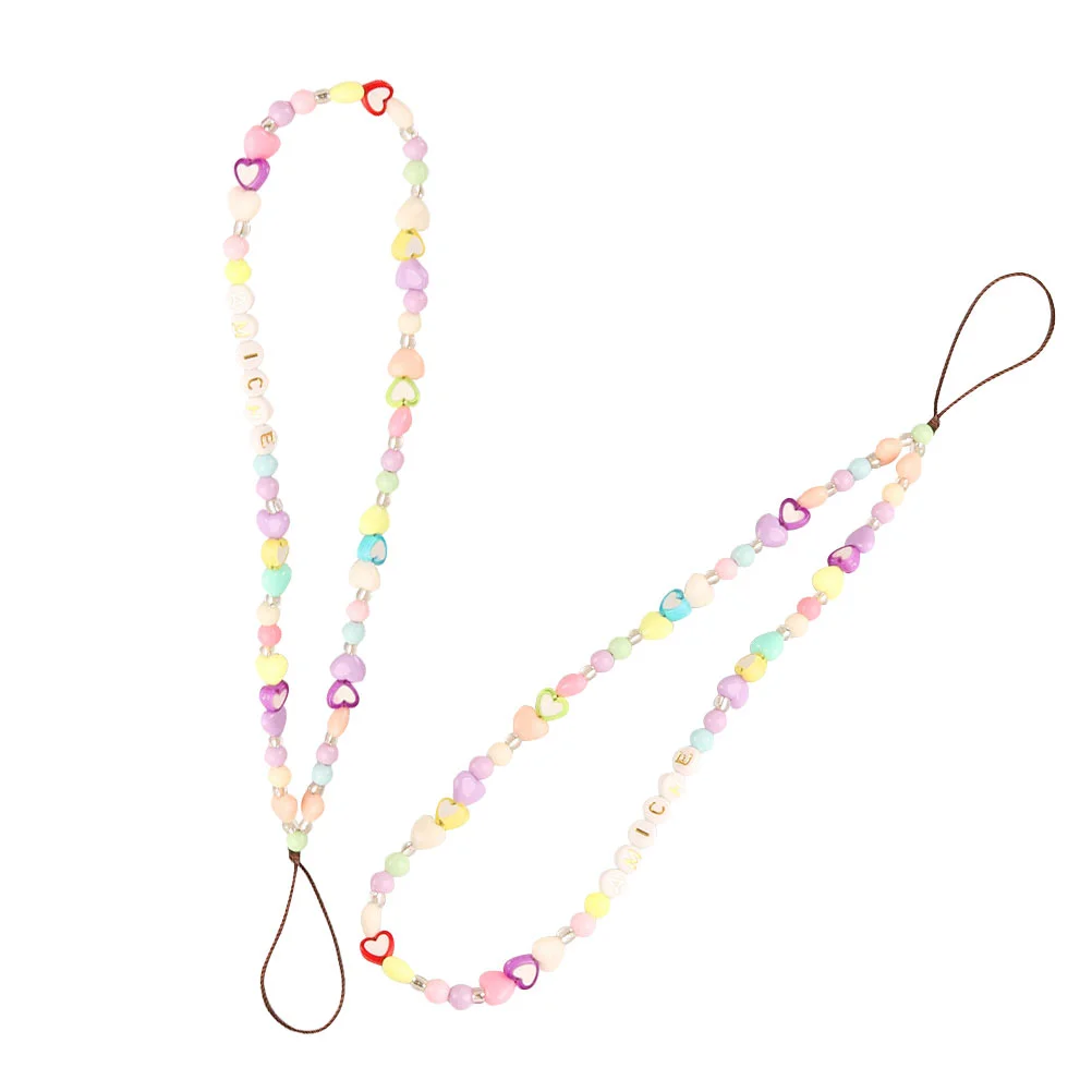 Chain Lanyard Hanging Wrist Acrylic Keychain Strap Charm Beaded String Anti Short Mobile Lost Cell Alphabet Accessories
Chain Lanyard Hanging Wrist Acrylic Keychain Strap Charm Beaded String Anti Short Mobile Lost Cell Alphabet Accessories