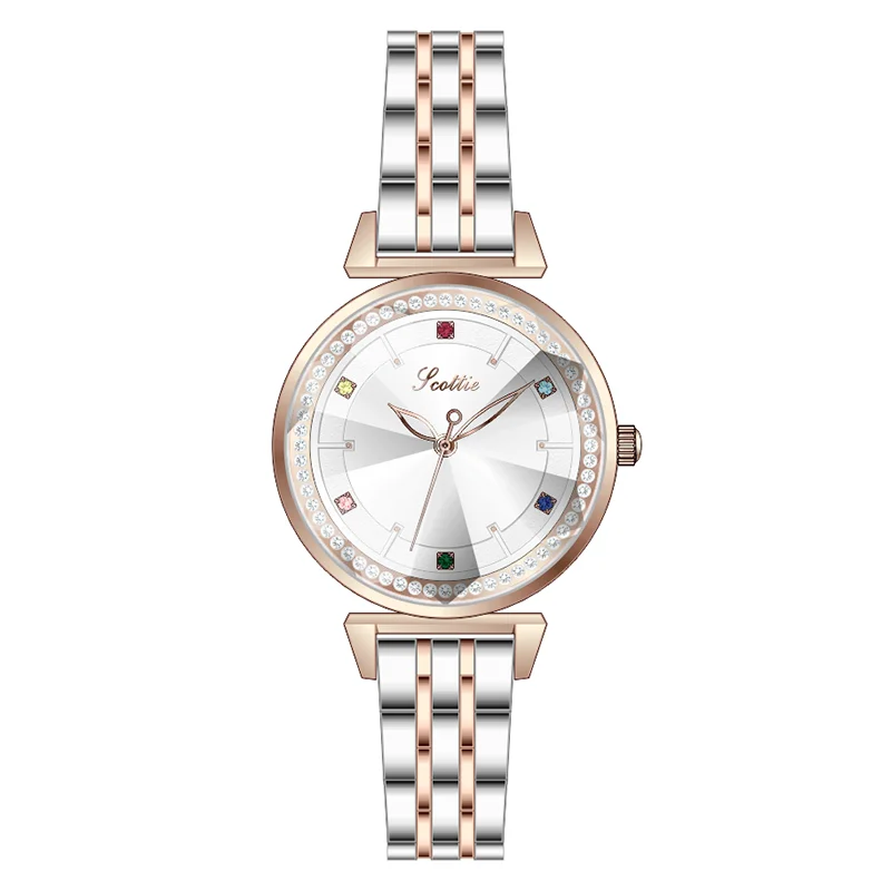 High Quality Japan Quartz Movement White dial with rose gold-tone hands Waterproof Ladies Watch Dropshipping
High Quality Japan Quartz Movement White dial with rose gold-tone hands Waterproof Ladies Watch Dropshipping
