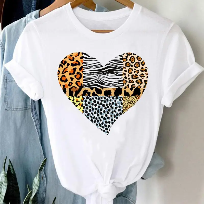 ZOGANKI Women Top Leopard Love Heart Cute Clothes Lady Casual Short Sleeve Fashion Summer Tshirt Regular Female Graphic T-Shirt
ZOGANKI Women Top Leopard Love Heart Cute Clothes Lady Casual Short Sleeve Fashion Summer Tshirt Regular Female Graphic T-Shirt