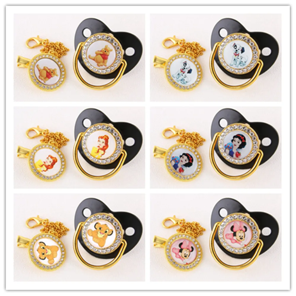 Disney cartoon animal black baby pacifier Suitable for 0-6 months baby Baby Diamond Pacifier comes with the same pacifier clip
Disney cartoon animal black baby pacifier Suitable for 0-6 months baby Baby Diamond Pacifier comes with the same pacifier clip