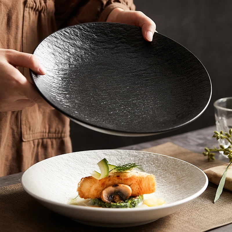 Modern Deep Dish Ceramic Salad Fruit Plate Home Cooking Bowls Soup Bowls Restaurant Tableware Pasta Steak Plates Home Decoration
Modern Deep Dish Ceramic Salad Fruit Plate Home Cooking Bowls Soup Bowls Restaurant Tableware Pasta Steak Plates Home Decoration