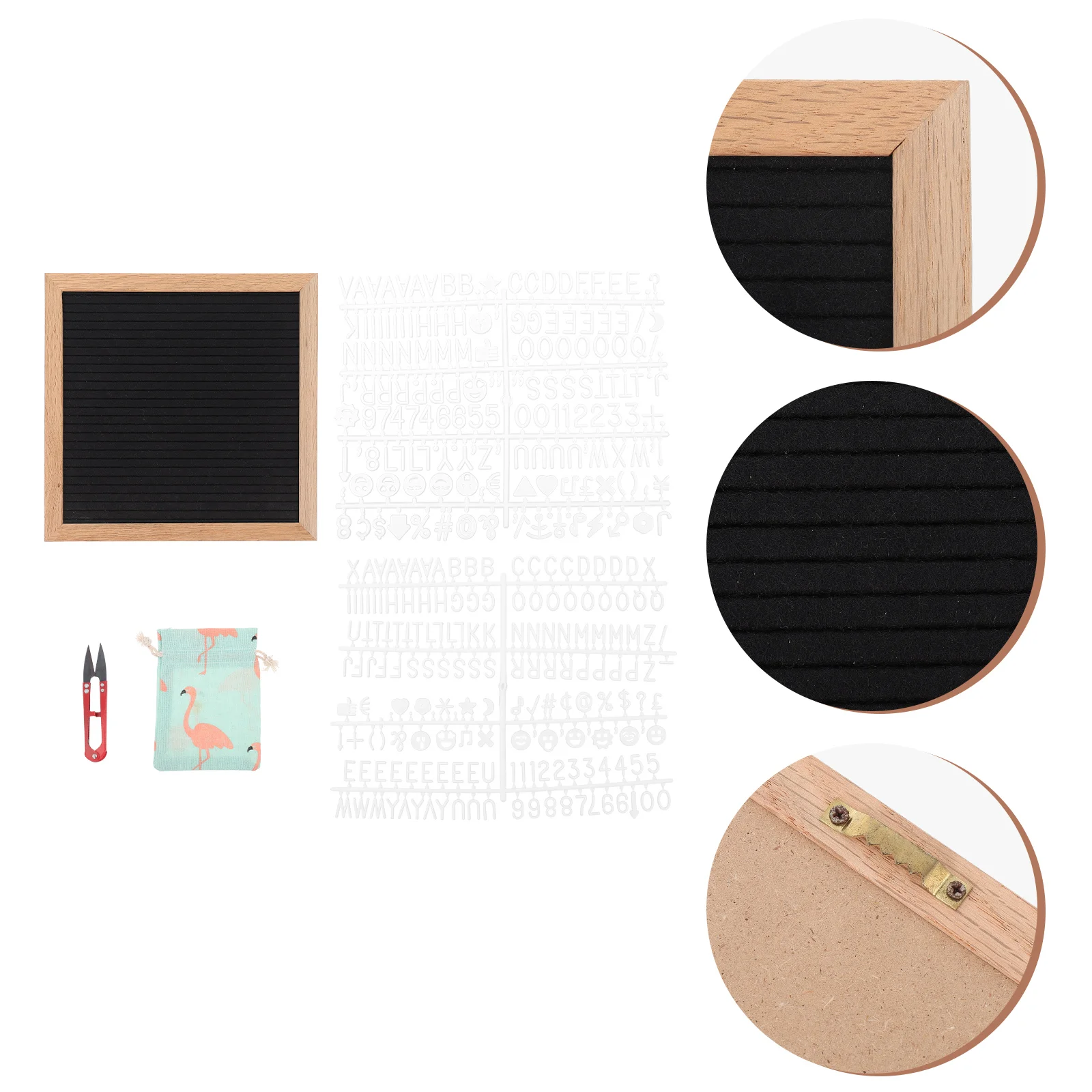 1 Set of Letter Board Adornment Decorative Felt Board Letter Message Board for Home
1 Set of Letter Board Adornment Decorative Felt Board Letter Message Board for Home