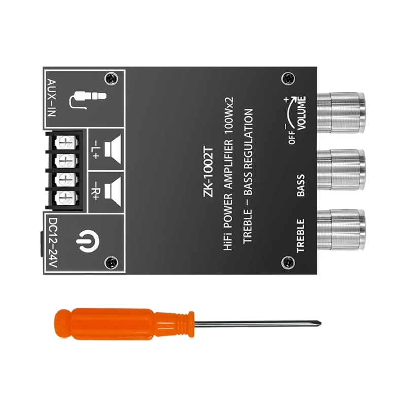 C1FB ZK-1002T TPA3116D2 Bluetooth-совместимая 5,0 Плата усилителя сабвуфера 100Wx2 HIFI 2.0 Плата усилителя мощности стерео
C1FB ZK-1002T TPA3116D2 Bluetooth-совместимая 5,0 Плата усилителя сабвуфера 100Wx2 HIFI 2.0 Плата усилителя мощности стерео