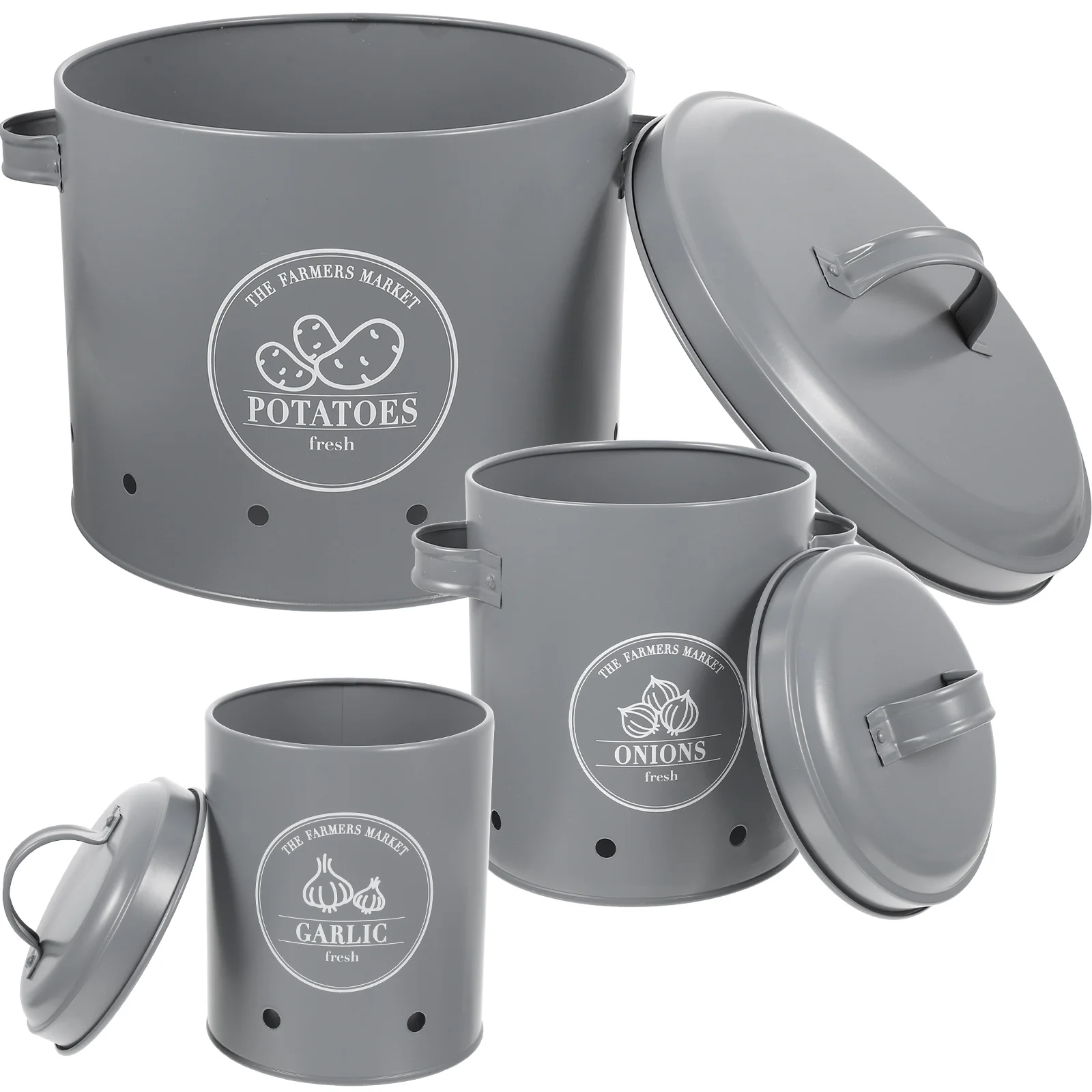 Контейнер для хранения картофеля, лука, чеснока, Кухонный Контейнер, ведро для овощей, жестяная банка, контейнер, канистра, кладовая, металлическая железная коробка для выращивания
Контейнер для хранения картофеля, лука, чеснока, Кухонный Контейнер, ведро для овощей, жестяная банка, контейнер, канистра, кладовая, металлическая железная коробка для выращивания