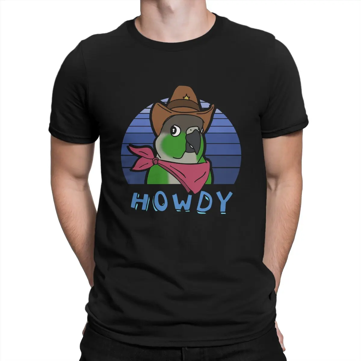 Parrot Animal Man TShirt Aesthetic Howdy Cowboy Green Cheeked Conure Classic Individuality Tee Original Streetwear New Trend
Parrot Animal Man TShirt Aesthetic Howdy Cowboy Green Cheeked Conure Classic Individuality Tee Original Streetwear New Trend
