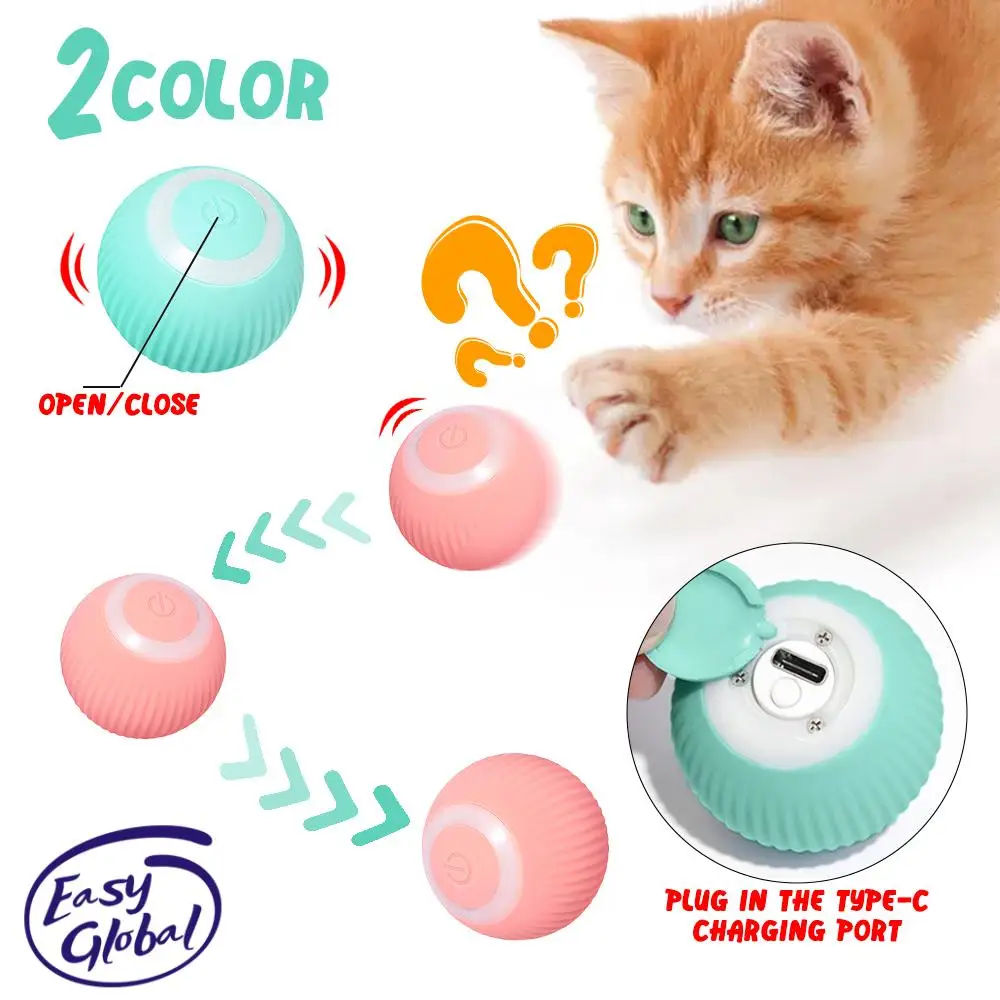 Smart Cat Toys Automatic Rolling Ball Electric Cat Toys Interactive for Cats Training Self-moving Kitten Toys for Indoor Playing
Smart Cat Toys Automatic Rolling Ball Electric Cat Toys Interactive for Cats Training Self-moving Kitten Toys for Indoor Playing