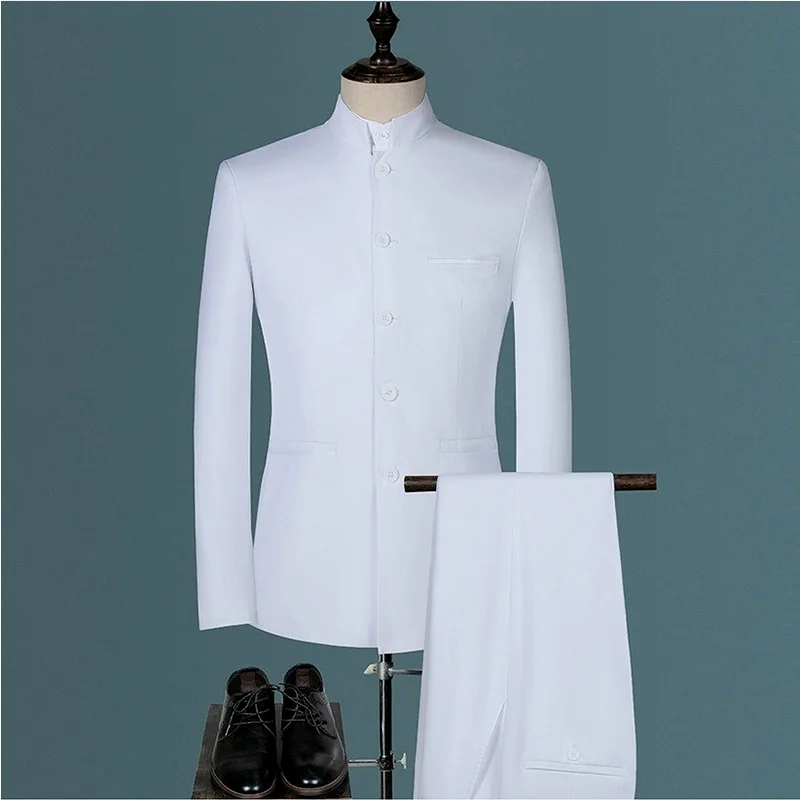 Men's Korean Version of The Slim Tunic Dress Suit Suit Three-piece Men's Business Professional Formal Jacket Vest Pants
Men's Korean Version of The Slim Tunic Dress Suit Suit Three-piece Men's Business Professional Formal Jacket Vest Pants
