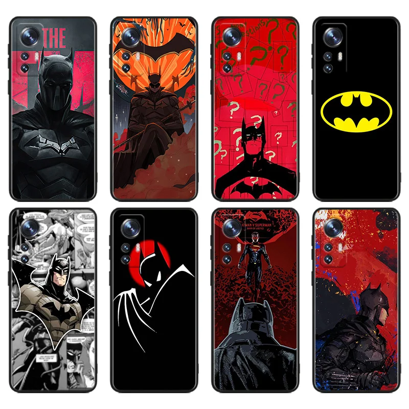 

DC Comics Batman Phone Case For Xiaomi Mi 13 10S 10 9T 9SE 8 Mix Play A3 A2 A1 CC9E Note 10 Lite Pro Black Cover