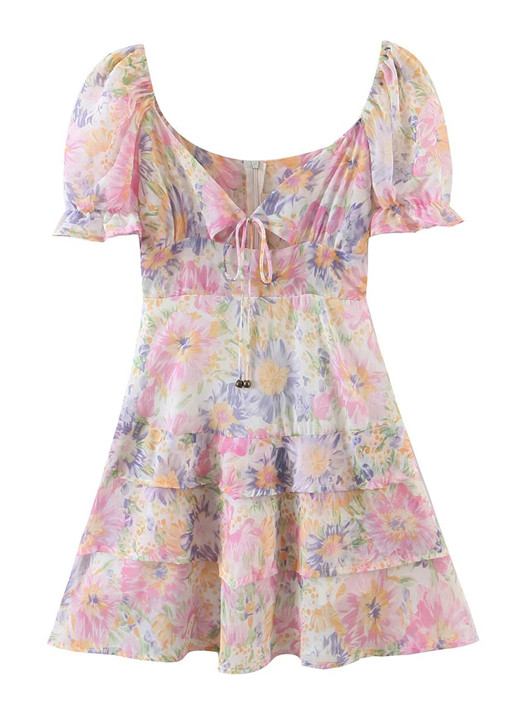 Женское Короткое платье в стиле бохо, разноцветное винтажное платье с цветочным принтом и пышными рукавами, летнее ажурное платье, 2022
Женское Короткое платье в стиле бохо, разноцветное винтажное платье с цветочным принтом и пышными рукавами, летнее ажурное платье, 2022