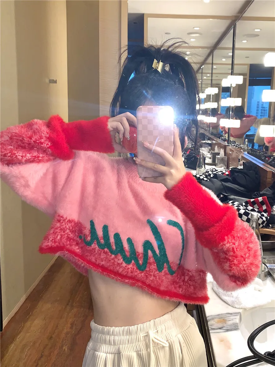 Women Pullovers Gradient christmas sweater Warm Thick Casual O Neck Knitwear Long Sleeves Korean Fashion Crop Tops Y2k Clothes
Women Pullovers Gradient christmas sweater Warm Thick Casual O Neck Knitwear Long Sleeves Korean Fashion Crop Tops Y2k Clothes