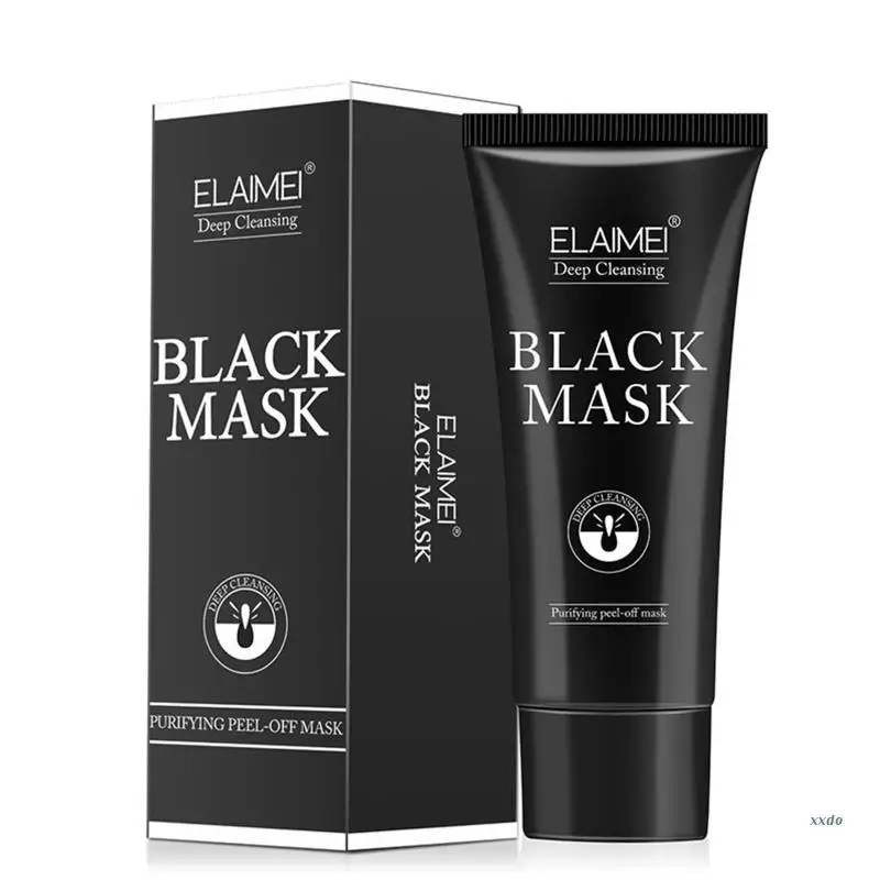 

Очищающая отшелушивающая маска, маски для лица, средство для удаления черных точек, глубокая идентификация, черная грязь, сужение пор для женщин и мужчин, 60 мл