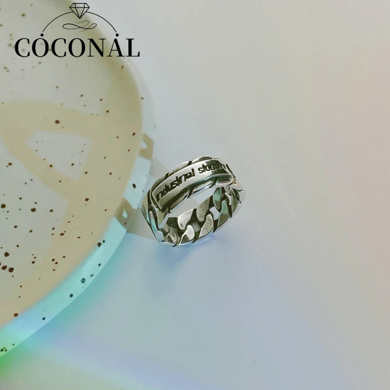 Coconal Vintage Sliver Color Punk Rings For Teenagers Twist Geometric Design Hip Hop Finger Ring Jewelry Gifts For Friends
Coconal Vintage Sliver Color Punk Rings For Teenagers Twist Geometric Design Hip Hop Finger Ring Jewelry Gifts For Friends