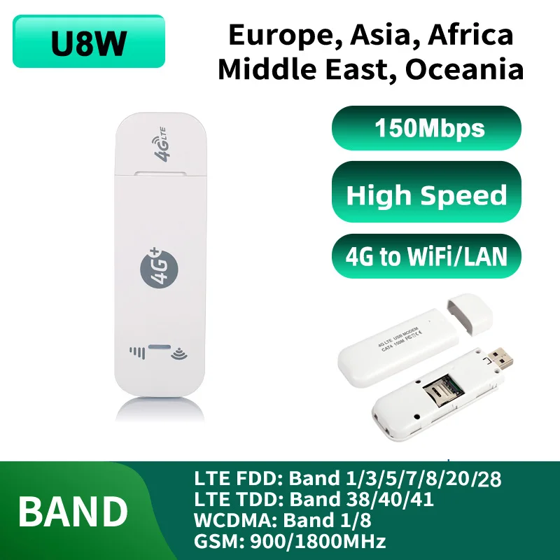 U8W портативный LTE Автомобильный USB-модем 4G Wifi маршрутизатор со слотом для Sim-карты Мбит/с Беспроводная сеть Мобильная точка доступа разблокир...
U8W портативный LTE Автомобильный USB-модем 4G Wifi маршрутизатор со слотом для Sim-карты Мбит/с Беспроводная сеть Мобильная точка доступа разблокир...