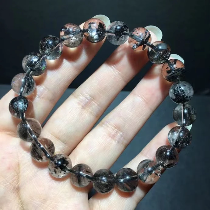 Natural Herkimer Diamond Black Rutilated Quartz Bracelet 9.1mm Gemstone Clear Round Beads Woman Man Jewelry AAAAAAA
Natural Herkimer Diamond Black Rutilated Quartz Bracelet 9.1mm Gemstone Clear Round Beads Woman Man Jewelry AAAAAAA