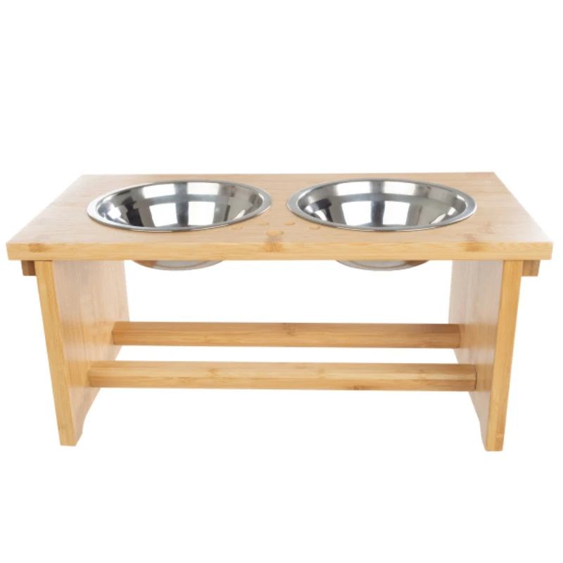 Elevated Dog Bowls with Stand - 7-Inch Nonslip Bamboo Dog Feeder with 2 Stainless-Steel Dog Bowls - Hold 20oz Each and Dishwashe
Elevated Dog Bowls with Stand - 7-Inch Nonslip Bamboo Dog Feeder with 2 Stainless-Steel Dog Bowls - Hold 20oz Each and Dishwashe
